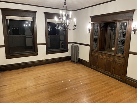 Floor plan for 3 beds, 1 bath